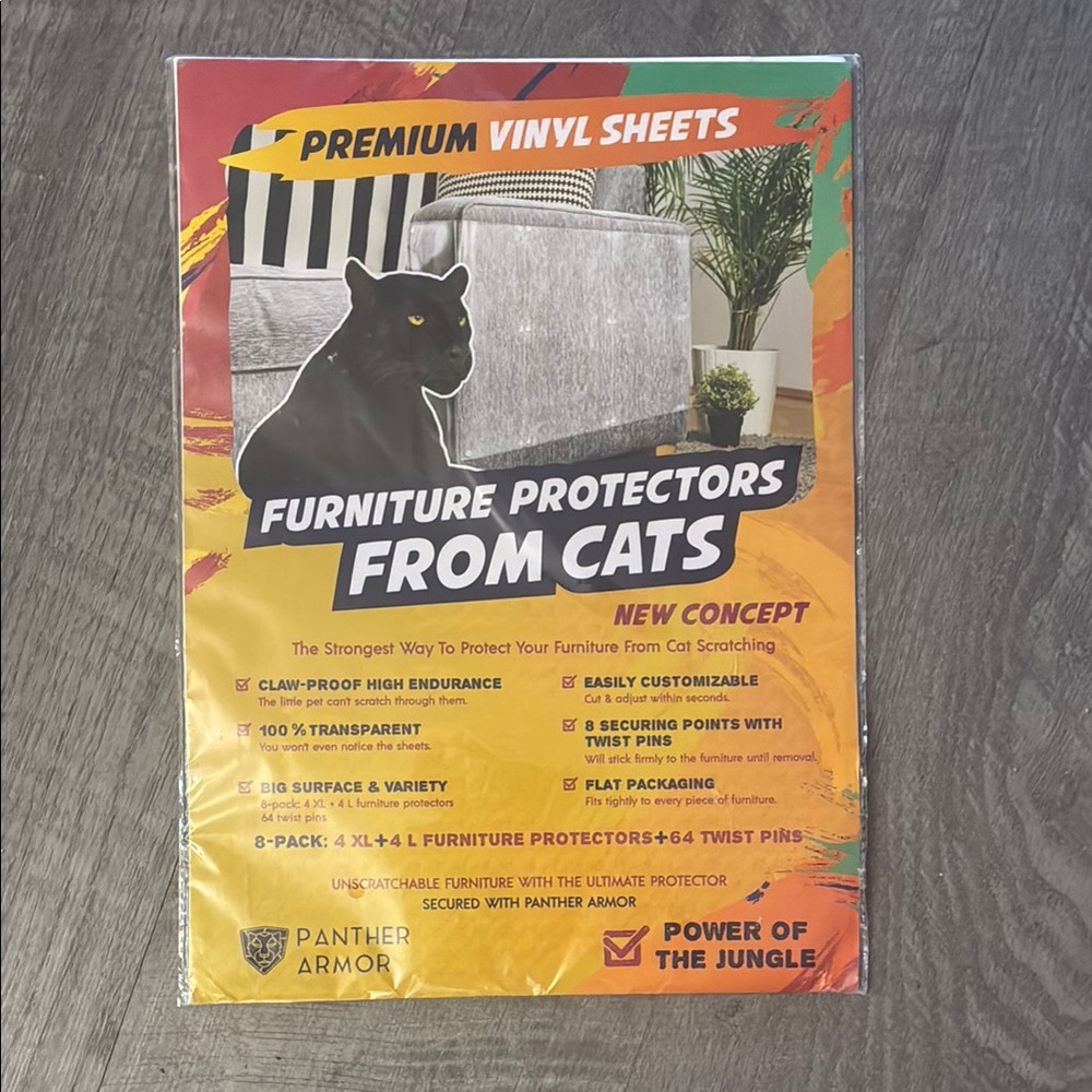 Panther Armor premium vinyl sheets furniture protector